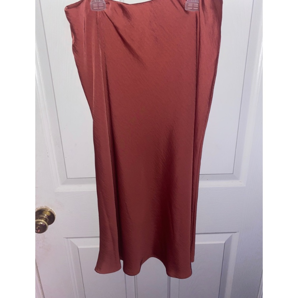 Salmon/Pink Maxi Skirt